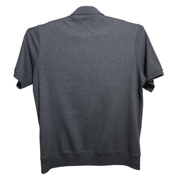 Lands’ End Men’s Polo Shirt – Size Large – 100% Cotton Supima – Charcoal Gray - Picture 3 of 4